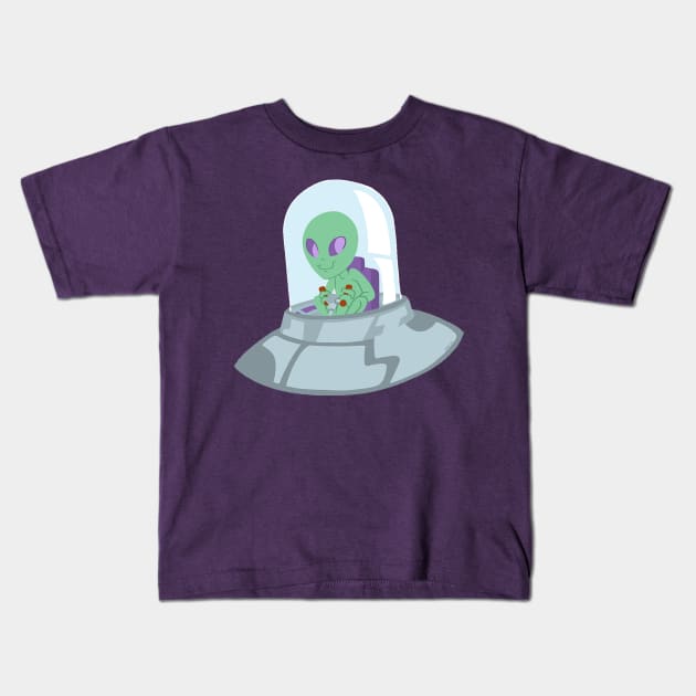 UFOnaut Kids T-Shirt by hpkomic